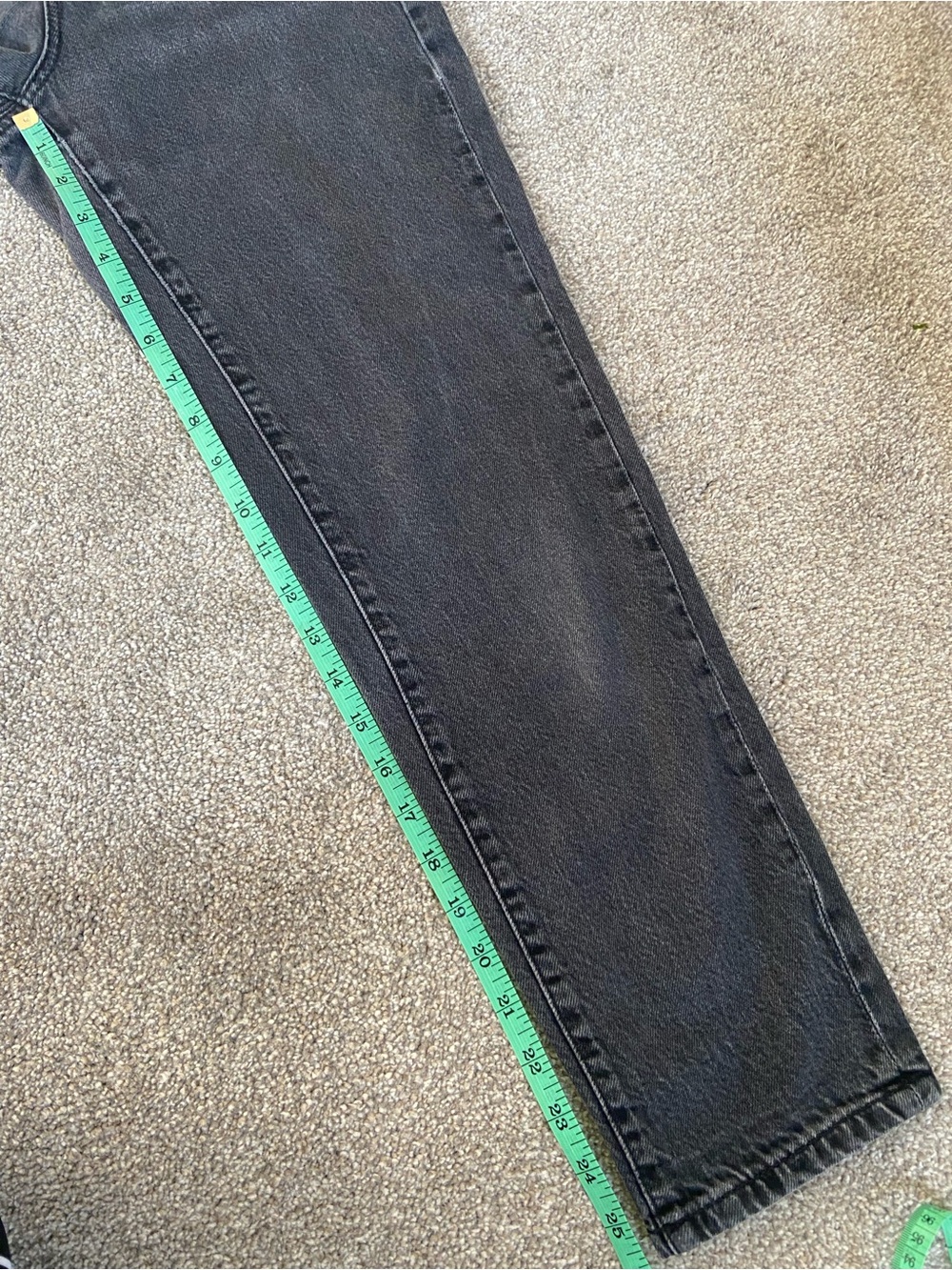 Dynamite High Waist Mom Jeans Washed Black Straight Leg Denim - Picture 11 of 11